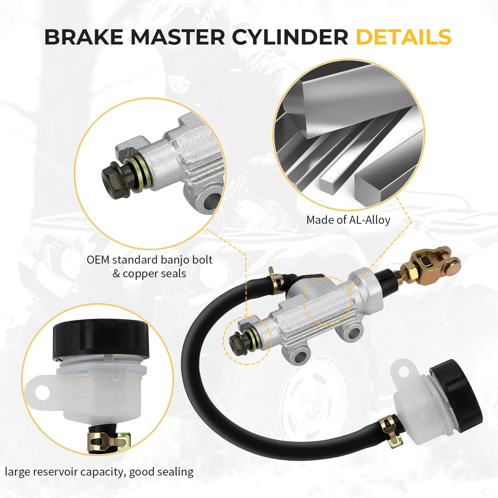 Amazon.com: M MATI Rear Brake Master Cylinder for Yamaha